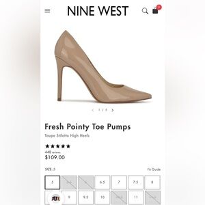 Nine West Beige Stiletto Heels